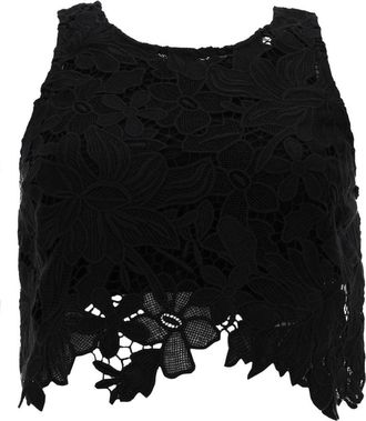 Sportmax Vasto Macram&eacute; Lace Crop Top