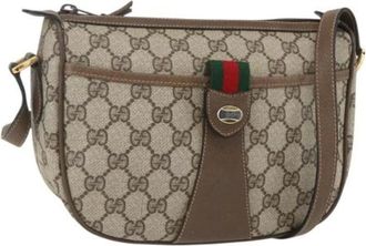 Gucci Pre-owned Cross Body Bags, female, Beige, Size: ONE SIZE Pre-owned Plastic Cross Body Bag