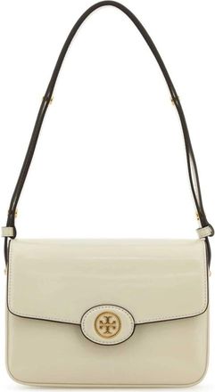 Tory Burch Krijtleren Schoudertas - Dames - Schoudertassen - Wit - ONE Size - Tassen
