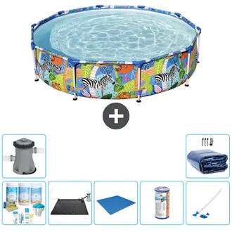 Bestway Piscina Bestway Steel Pro Redonda - Selva - 305x66 Cm - 7-piezas S21641
