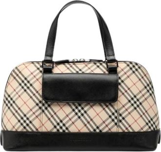 Burberry Pre-owned Handbags, female, Beige, Size: ONE SIZE Pre-owned Fabric handbags