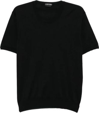 Tom Ford T-shirt girocollo in cotone - Nero