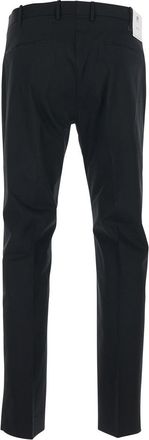 Pantaloni Torino Mens Trousers Black Cotton