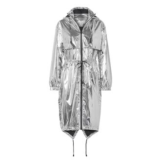Paco Rabanne Metallic Silver Parka Size M