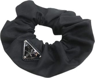 Prada Pre-owned Accessories, female, Black, Size: ONE SIZE Pre-owned Nylon Hair Accessory