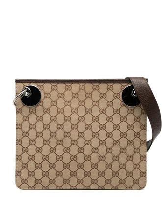 Gucci 2000-2015 GG Canvas Eclipse crossbody bag - Brown