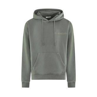 Flaneur Fl&acirc;neur, Heren, Sweatshirts & Hoodies, Groen, Maat: S Katoen