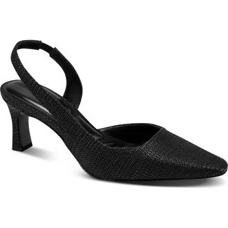 Karl Lagerfeld Sheenz Woven Slingback Pump in Black at Nordstrom Rack, Size 8.5