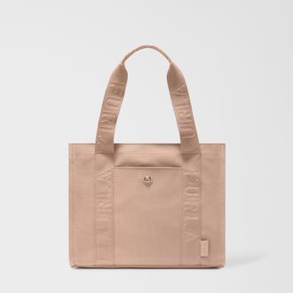 Furla Duna Borsa Shopping M Anemone Pink Rosa Tessuto Canvas Donna
