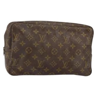 Louis Vuitton Vintage Clutches, unisex, Brown, ONE SIZE, Pre-owned Vintage Canvas Clutch