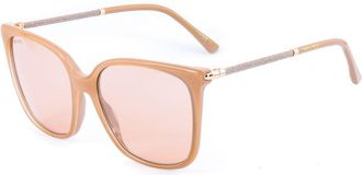 Jimmy Choo London Womens Cillas Fwm2sac Sunglasses - Tan Metal - One Size