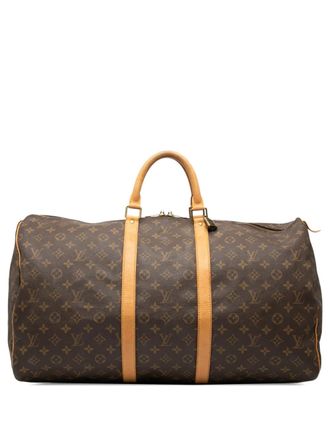 Louis Vuitton 1998 Monogram Keepall 55 travel bag - unisex - Fabric - One Size - Brown