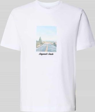 Jack & Jones Jack & Jones T-Shirt mit Rundhalsausschnitt Modell JORNORREBRO in Weiss, Gr&ouml;&szlig;e XXL