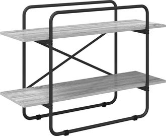 vidaXL Estanter&iacute;a 2 Niveles 100 X 35 X 70 Cm Pb Sonoma Gris Vidaxl