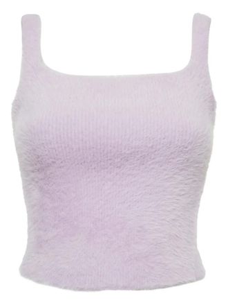 SIMKHAI Top in finta pelliccia - Viola