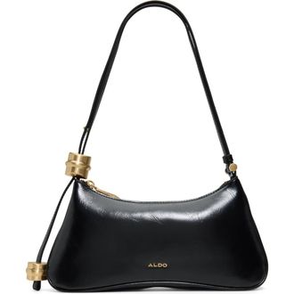 Aldo Amelliee Faux Leather Shoulder Bag in Black Overflow at Nordstrom