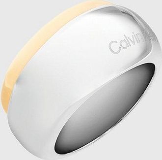 Calvin Klein Anillo grueso de dos tonos