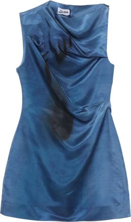 Jean Paul Gaultier Abito corto con stampa - Blu