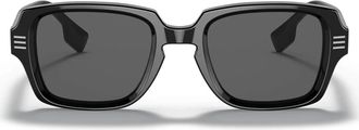 Burberry Sunglasses Be4349 300187 Eldon Black/Dark Grey Men