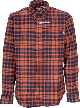 Timberland Lange Mouw Flanellen Ruitjes Overhemd - Heren - Casual Overhemden - Veelkleurig - L - Katoen - Overhemden
