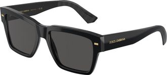 Dolce & Gabbana DG4431F Asian Fit 501/87 Mens Sunglasses Black Size 55