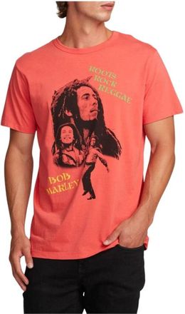 Chaser Bob Marley Roots Rock Reggae T-Shirt - Heren - T-shirts - Rood - 2XL - Katoen - Tops