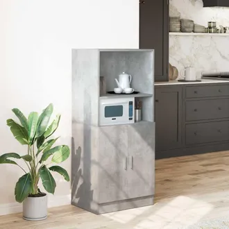 vidaXL Mobile Da Cucina Grigio Cemento 57x41,5x131,5 Cm In Truciolato - Vidaxl