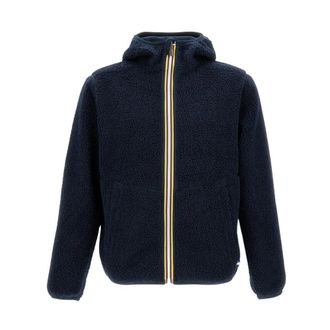 K-Way Reversible Fleece Jack met Twee Lagen - Heren - Zomerjassen - Blauw - M - Jassen
