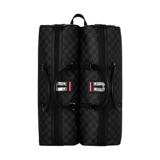Sprayground Sprayground - Double Trouble Double Duffle Rugzak - Heren - Tassen - Zwart - Maat: ONE Size Zijde