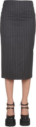 Versace Tailored Black Pencil Skirt