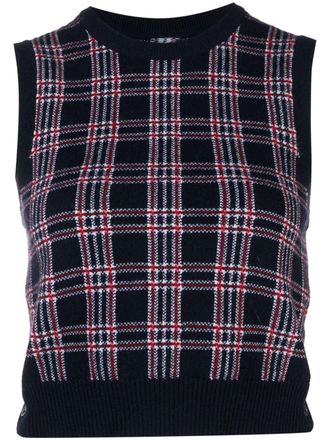 Thom Browne Cropped top - Blauw