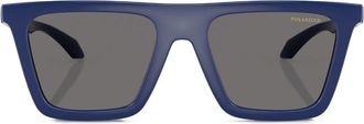 Versace square-frame sunglasses - men - Nylon - 52 - Blue