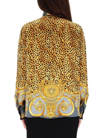 Versace 100% Silk Shirt - Gray