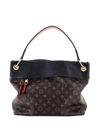 Louis Vuitton Tuileries Monogram Canvas with Leather hobo bag - Black