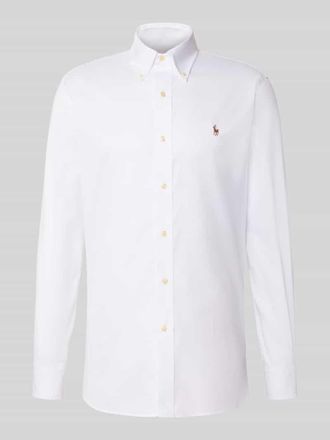 Polo Ralph Lauren Regular Fit Business-Hemd mit Button-Down-Kragen in Weiss, Gr&ouml;&szlig;e 43