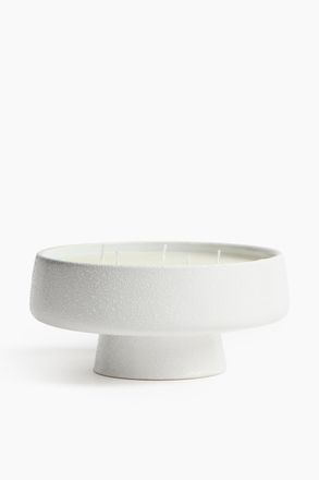 H&M Extragrosse Kerze mit Kr&auml;uteraroma - White