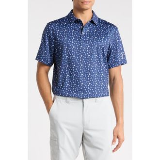 PGA TOUR All Over Birdie Knit Polo in Peacoat at Nordstrom Rack, Size Xx-Large