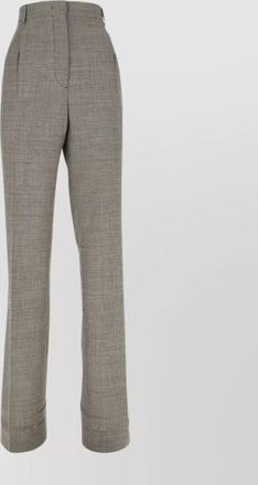 Prada trousers with back pockets and cuffed hem