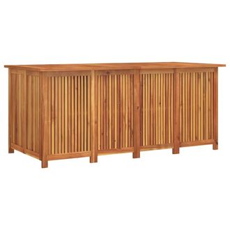 Berkfield Home Garden Storage Box 175x80x75 cm Solid Wood Acacia in Brown | Size: 175 x 80 x 75 cm