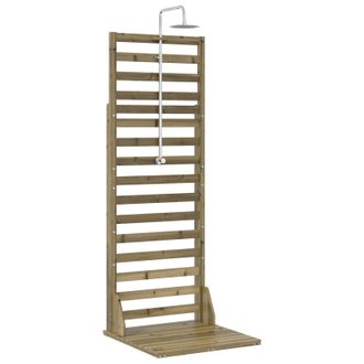 vidaXL Ducha Exterior 225 Cm Natural Vidaxl