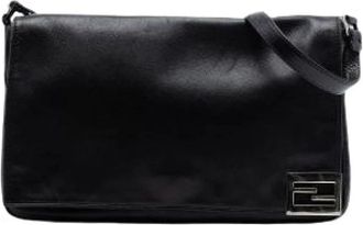 Fendi Pre-owned Vintage Schoudertas - Dames - Vintage Schoudertas - Zwart - ONE Size - Leer - Vintage