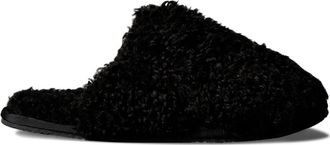 Calvin Klein faux-shearling slippers - women - Artificial Fur/Artificial Fur/Rubber - 39 - Black