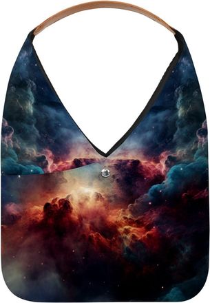 Generic Stars Nebula Reusable Lightweight Grocery Bags - Foldable Into Compact Pouch, Washable & Sturdy, Multipurpose for Shopping and Travel