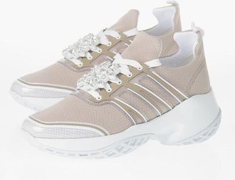 Roger Vivier Sneakers Low-Top In Tessuto Con Dettagli Strass taglia 39