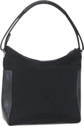 Gucci Pre-owned Shoulder Bags, female, Black, Size: ONE SIZE Pre-owned Canvas Shoulder Bag