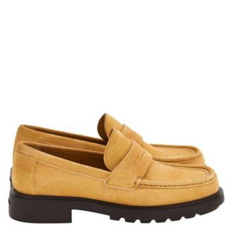 Ferragamo Donny Suede Penny Loafers, Size 9 EE