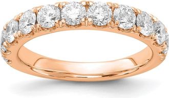 Diamond2Deal 14k Gold Lab Grown Diamond Wedding Band Ring 1.5Ct Clarity- VS Color- G-H