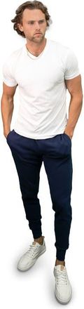 Lords of Harlech Jay Brushed Interlock Jogger Pant in Midnight at Nordstrom, Size Xx-Large