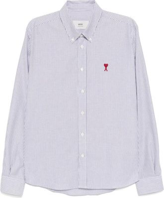 Ami De Coeur Shirt - Heren - Casual Overhemden - Blauw - M - Katoen - Overhemden