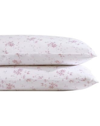 Laura Ashley Garden Muse Set Of 2 Sateen Shams